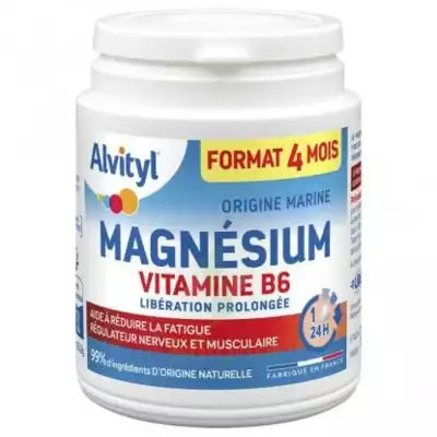 Alvityl Magnésium Vitamine B6 Libération Prolongée Comprimés Lp Pot/120 à CARPENTRAS